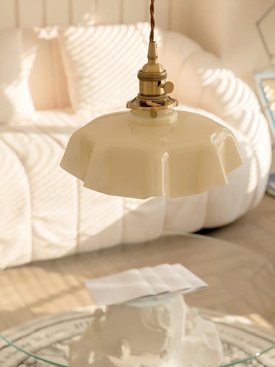 Contemporary Petal Glass Pendant Light