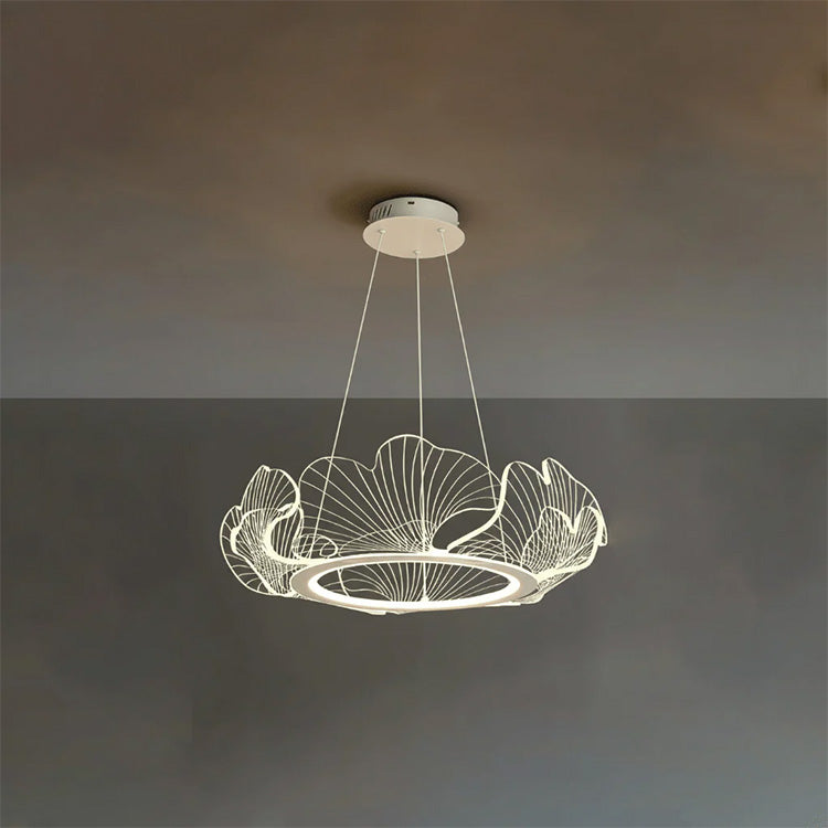 Modern Golden Leaf Led Chandelier