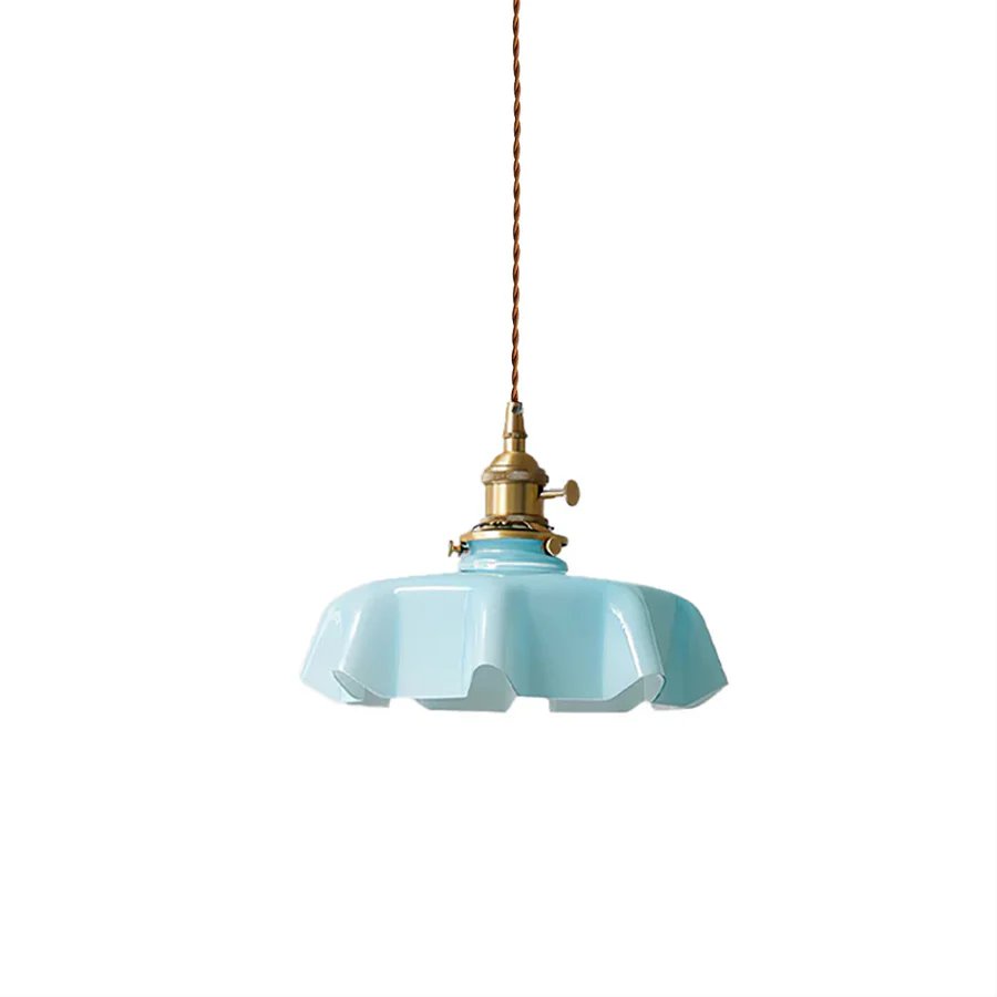 Contemporary Petal Glass Pendant Light