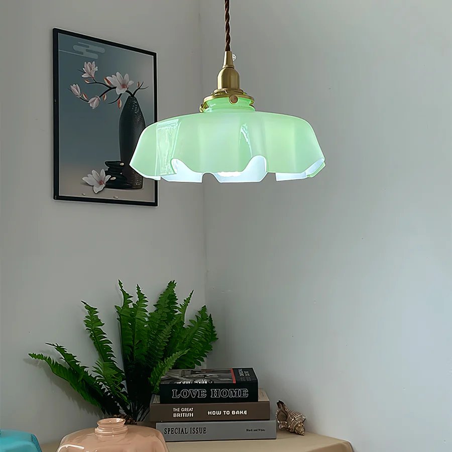 Contemporary Petal Glass Pendant Light