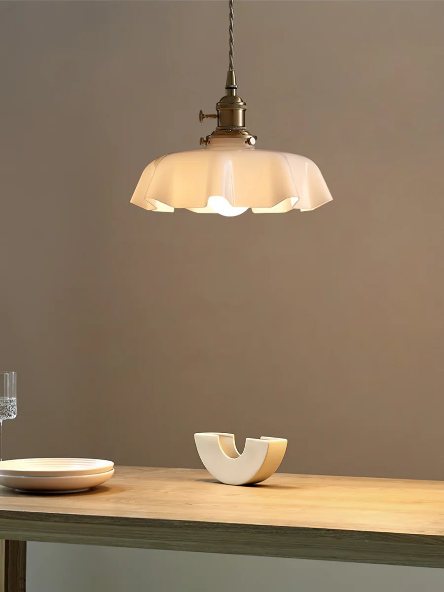 Contemporary Petal Glass Pendant Light