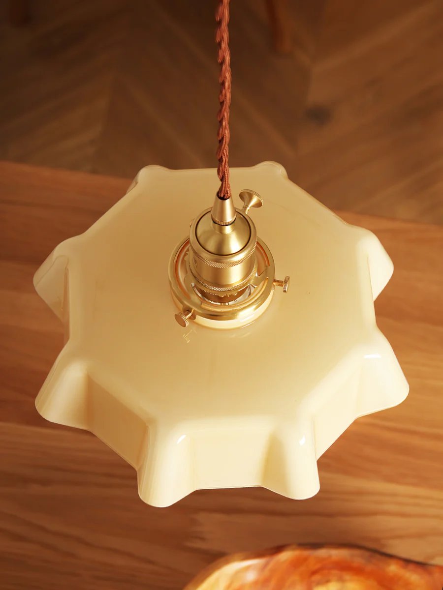 Contemporary Petal Glass Pendant Light