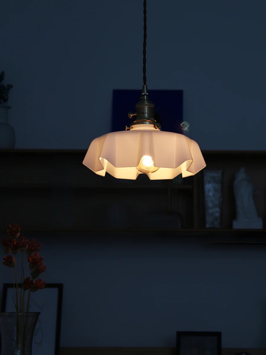 Contemporary Petal Glass Pendant Light