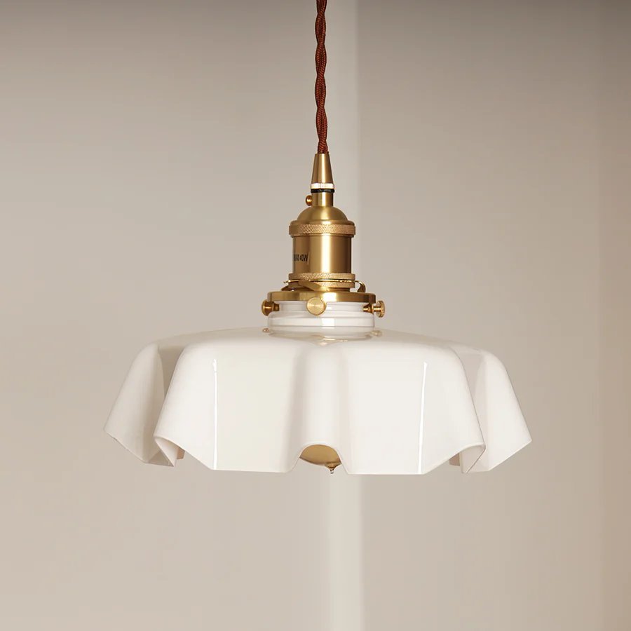 Contemporary Petal Glass Pendant Light
