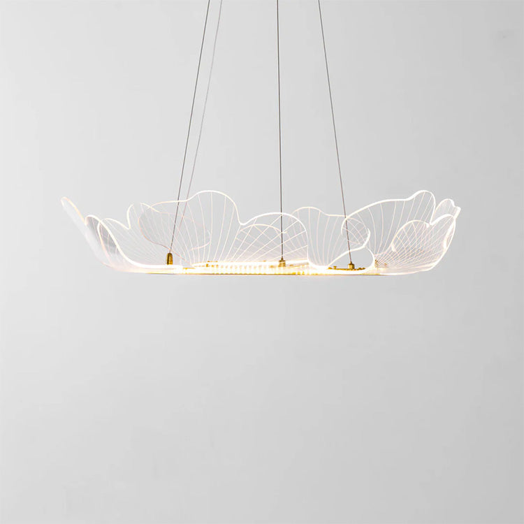 Modern Golden Leaf Led Chandelier