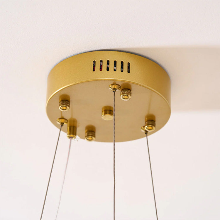 Modern Golden Leaf Led Chandelier