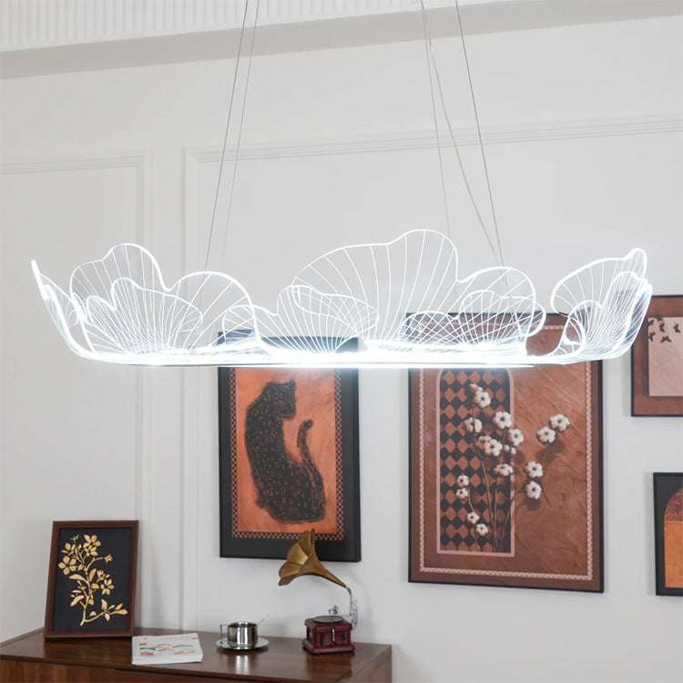 Modern Golden Leaf Led Chandelier